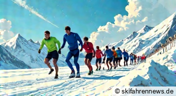 Athleten aus verschiedenen Nationen im Sommer-Grand-Prix ...