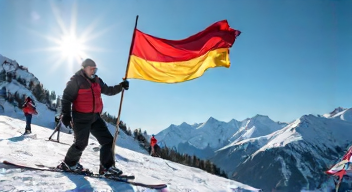 Die Bedeutung des Fahnenträgers im Skispringen (1/10)